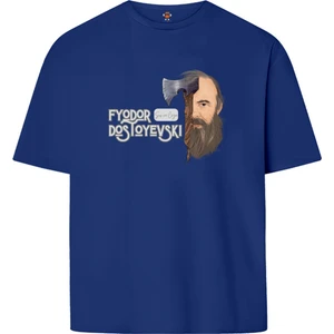 Book OrBook Dostoyevski Suç ve Ceza  Çift Iplik Rahat Kalıp PAMUK T-Shirt