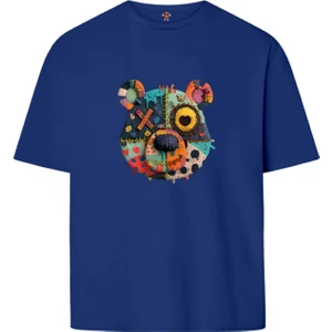 Book OrBook Bearx  Çift Iplik Dokumalı Rahat Kalıp PAMUK T-Shirt
