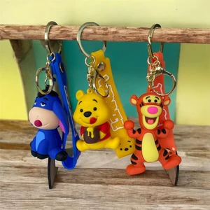Çerçi Melek Tigger, Winnie ve Eeyore Figürlü Silikon Anahtarlık & Çanta Süsü
