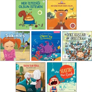 Her Istediği Olsun Isteyen Moli + Her Şeye Hayır Diyen Aslan + Sakinleş + Okto'yu Ne Kızdırdı? + Öfke Kuşları Orkestrası + Biraz Kızdım Sanki + Hep Hayır Diyen Çocuk / 7 Kitap Set