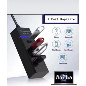 3.0 USB Çoğaltıcı 4 Port Yüksek Hızlı USB Hub Çoklayıcı Laptop / Notebook / Pc Uyumlu