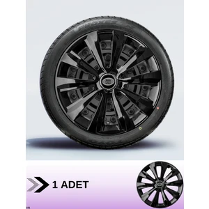 CVL Auto Market   Ford Custom 16 Inç Jant Kapağı Amblemli Piano Black [1 Adet Kapak] 214  CVL-ADT3978