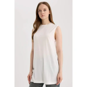 Regular Fit Bisiklet Yaka Basic Düz Kolsuz Tunik A8352AX25SP
