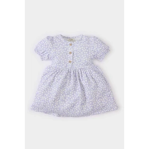 Kız Bebek Çiçekli Kısa Kollu Yazlık Elbise C4491A525SM