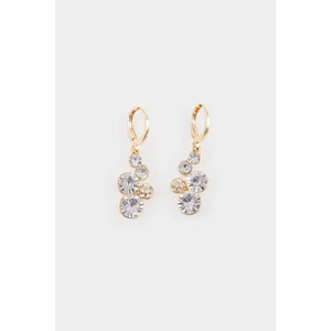 Kadın Sallantılı Taşlı Gold Küpe E8560AXNS