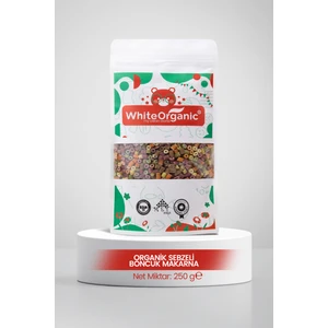 Organik Sebzeli Boncuk Makarna 250 Gr Tuzsuz+Sütsüz+Yumurtasız