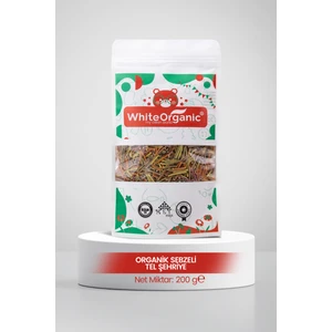 Organik Sebzeli Tel Şehriye 200 gr Tuzsuz+Sütsüz+Yumurtasız