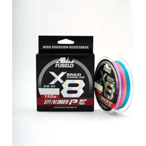 Braid Line 8x Multi Color 0.14 mm  150 M