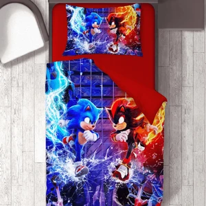 Sonic Baskılı Tek Kişilik Nevresim Takımı