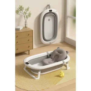 Thermae Katlanabilir Termometreli Bebek Küveti, Yumuşak yastıklı Bebek Küveti, Yenidoğan Bebek Küveti