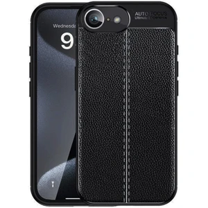 iPhone 16E Kılıf Focus Deri Desen Silikon Arka Kapak