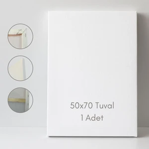Hediye Hobim 50X70-1 Adet Tuval Sanatsal Çalışmalar Için – Arkadan Zımbalı– Profesyonel ve Amatör Kullanım
