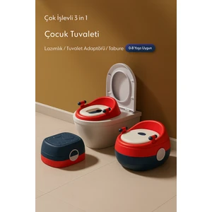 Breeze Çocuk Tuvaleti , Lazımlık, Tuvalet Adaptörü , Tabureli Tuvalet Eğitim Seti