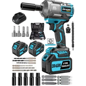 1400 Nm  Çift Akülü  Torklu Somun Sıkma Bijon Sökme Kömürsüz Matkap