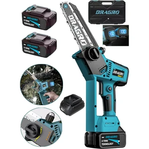 Alman 21 V 3000 Mah  Dijital Göstergeli Dal Budama Testeresi Kömürsüz Otomatik Yağlamalı 10 Pilli