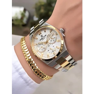 Daniel Klein Gold Gümüş Renk Multifonksiyon Çelik Kadın Kol Saati Bileklik Hediyeli