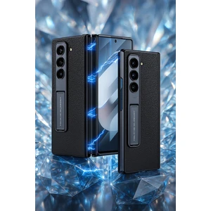 Alan Tech ​galaxy Z Fold 6 Kılıf Deri Standlı Zore Kıpta Premium Kılıf