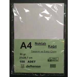 A4 Noktalı Kağıt 100 Yaprak 80 Gram