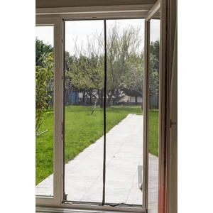 Siyah Mıknatıslı Kapı Sinekliği 90X210 cm Raptiyeli Siyah Tül