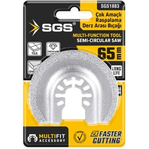 SGS1883 - Multi Tools Çok Amaçlı Raspalama Derz Arası Temizleme Aparatı Elmas Uç 65MM