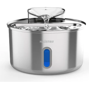 WF009L-W Pencereli Otomatik Kedi Su Sebili,kedi Su Çeşmesi, Su Pınarı 3.5lt Geniş Hazne, SUS304 Çelik, Ultra Sessiz, Çok Katmanlı Filtrasyon, Metal Tasarım (Metal, Pencereli)