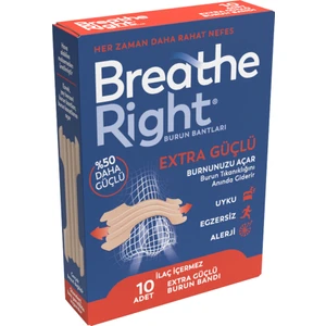 Breathe Right Extra Burun Bandı 10 Adet