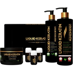 Liquid Keratin Yanan Yıpranan Saçlara Bakım Saf Keratin Seti
