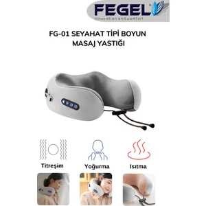 Fg-01 Seyahat Tipi Masajlı Boyun Yastığı