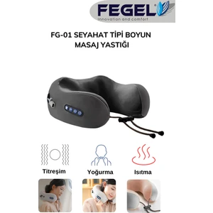 Fg-01 Seyahat Tipi Masajlı Boyun Yastığı