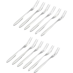 12 Adet Tatlı Çatalları, 5.1 Inç Paslanmaz Çelik Mini Salata Meyve Çatalı Tadım Çatalları Kokteyl Çatalı (Yurt Dışından)