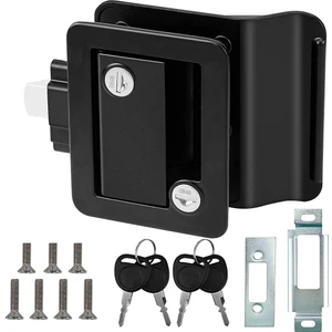 Karavan Seyahat Römork Giriş Kapısı Kilidi, Kürek Kilitli Kampçı Kapı Mandalı, Kargo Taşıyıcı At Römork Kamyonu Için Karavan Kolu (Yurt Dışından)