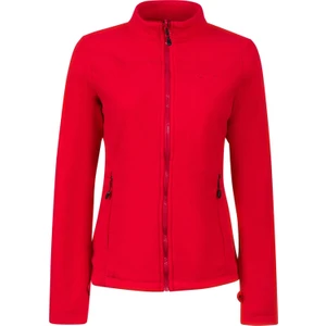 Cara Kadın Tam Fermuarlı Ince Polar Sweatshirt Kırmızı