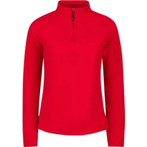 Camila Kadın Yarım Fermuarlı Ince Polar Sweatshirt Kırmızı