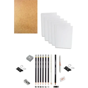 Karakalem Eskiz Çizim 35X50 Duralit Set
