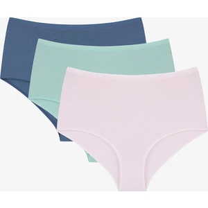Deep Bloom 3lü Highwaist Çok Renkli Slip Külot