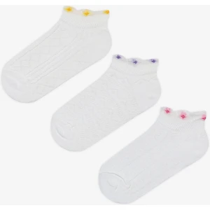 Kız ÇocukFloral 3lü Patik Çorap
