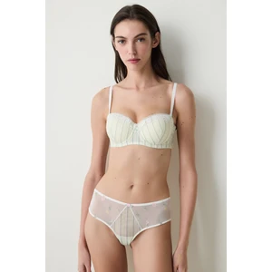 Bloom Stripe Ekru Sütyen