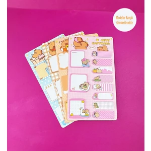 Capybara Tasarımlı Post-It Seti