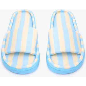 Mona Striped Açık Sarı Terlik