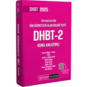 2025 Din Hizmetleri Alan Bilgisi Testi DHBT-2 Konu Anlatımlı