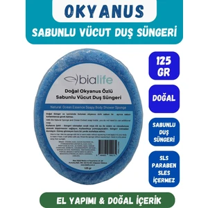 Bia Life Okyanus Özlü Doğal El Yapımı Sabunlu Vücut Duş Süngeri