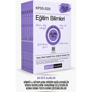 Pegem Akademi Yayıncılık 2025 KPSS Eğitim Bilimleri Konu Anlatımlı Modüler Set (6 Kitap)