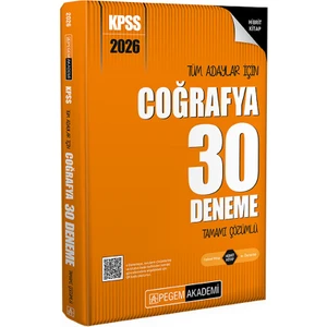 2026 Kpss Tüm Adaylar Için Coğrafya 30 Deneme Tamamı Çözümlü