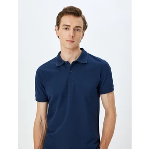 Slim Fit Kısa Kollu Pamuklu Polo Yaka Tişört
