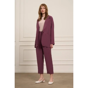 FTZ Women Kadın Begonya Ceketli Takım  Mürdüm 30777