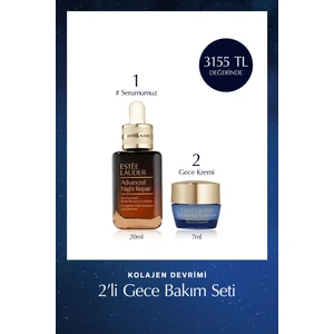 Estee Lauder Kolajen Devrimi 2'li Gece Bakım Seti - Serum 20ml Bounce Creme 7ml