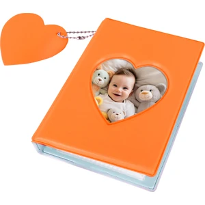 41 Fotoğraf Kapasiteli İnstax Mini Polakart Turuncu Fotoğraf Albümü