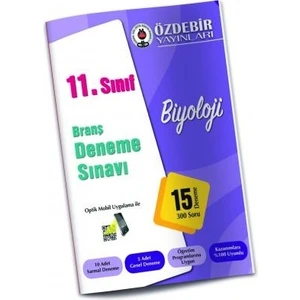Özdebir Yayınları 11. Sınıf Biyoloji Branş Deneme Sınavı