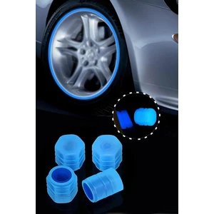 8 Adet Mavi Fosforlu Lastik Sibop Kapağı Gece Parlayan Sibob Kapağı