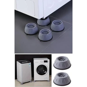 4 Adet Gürültü Engelleyici ve Kaymaz Titreşim Önleyici Kauçuk Ayak Pedleri Çamaşır Makinesi Stoper